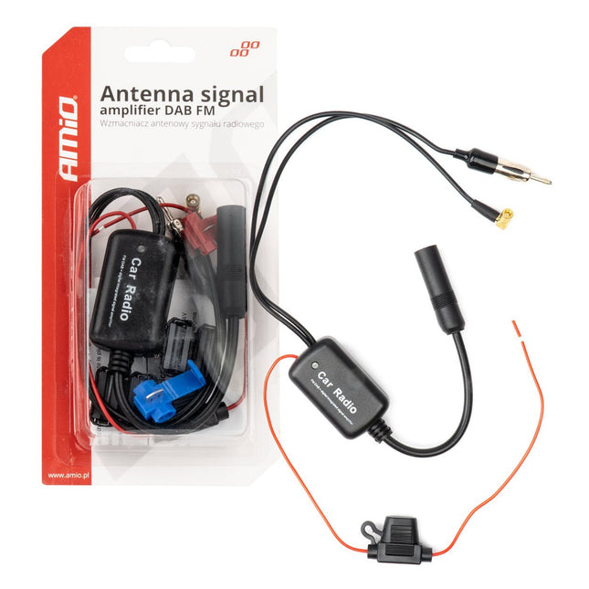 AMiO Antenne Signaalversterker 12V DAB/FM voor Autoradio - Sterker en Stabieler Signaal AMiO 1