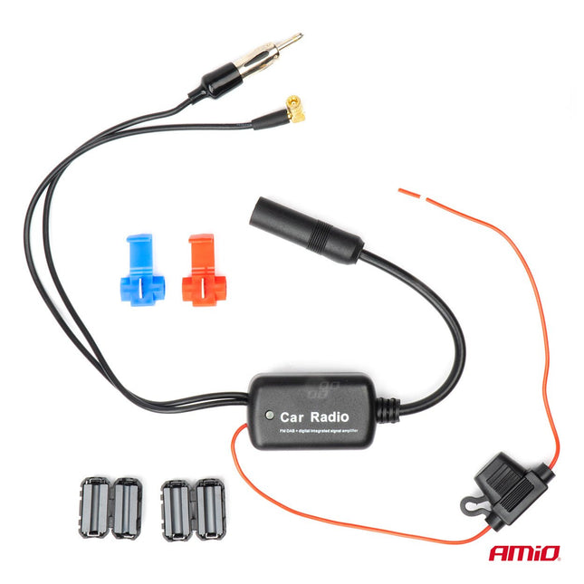 AMiO Antenne Signaalversterker 12V DAB/FM voor Autoradio - Sterker en Stabieler Signaal AMiO 2
