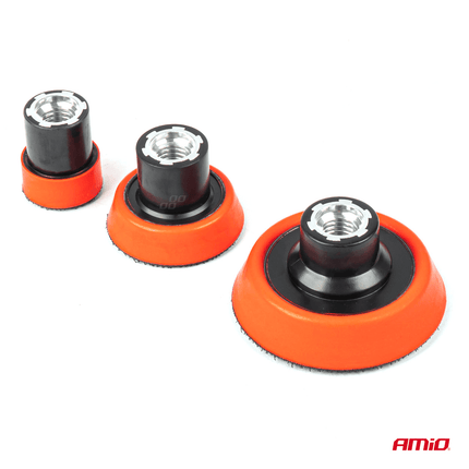 AMiO Auto Polijst Schijven Complete Set (15 stuks) Rood - Geel - Zwart - VCTparts.nl