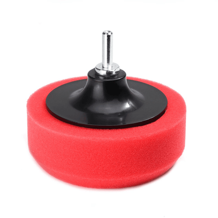 AMiO Auto Polijst Schuimborstels voor Boormachine (3 stuks) M14 (125mm) Rood - Wit - Zwart - VCTparts.nl