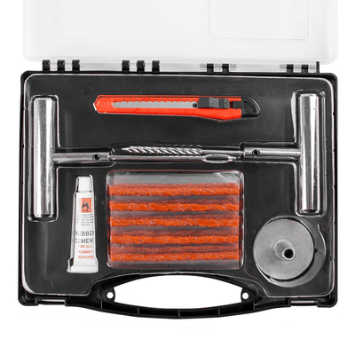 AMiO Autoband Reparatie Gereedschap 36 Delige Set met Rubber Strips en Handige Koffer