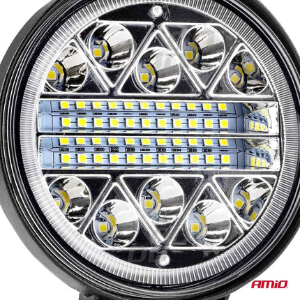 AMiO AWL16 Werklamp Verstraler Spot Rond 26LED 9 - 36v 6000K Wit 2 stuks (set) - VCTparts.nl