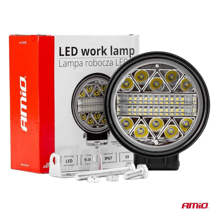 AMiO AWL16 Werklamp Verstraler Spot Rond 26LED 9 - 36v 6000K Wit - VCTparts.nl