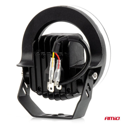 AMiO AWL58 LED Werkverlichting 45W 6500K 8000lm 9 - 36V - Robuuste Verlichting Rond - VCTparts.nl