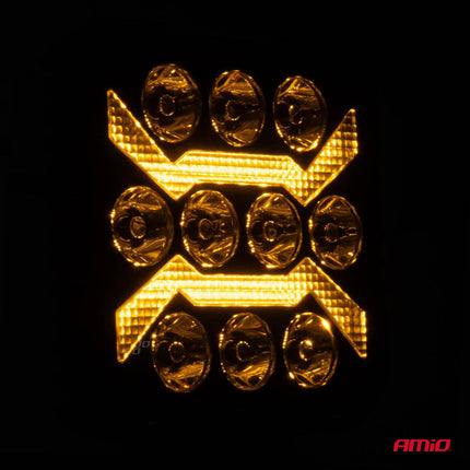 AMiO AWL68 LED Werkverlichting 54W 6500K 10000lm 9 - 36V - IP67 SPOT Verlichting Vierkant - VCTparts.nl