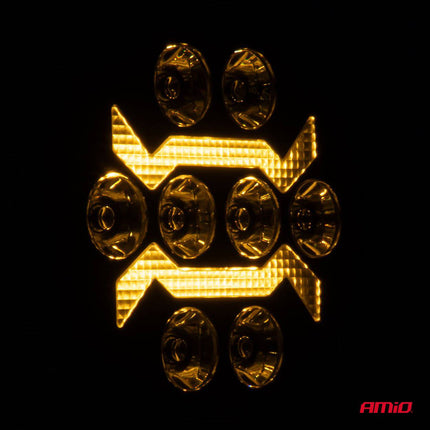 AMiO AWL69 LED Werkverlichting 54W 6500K 10000lm 9 - 36V - IP67 SPOT Verlichting Rond - VCTparts.nl