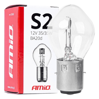 Amio ba20d halogène 12v 35W s2 blanc [phare-jour des feux de course]