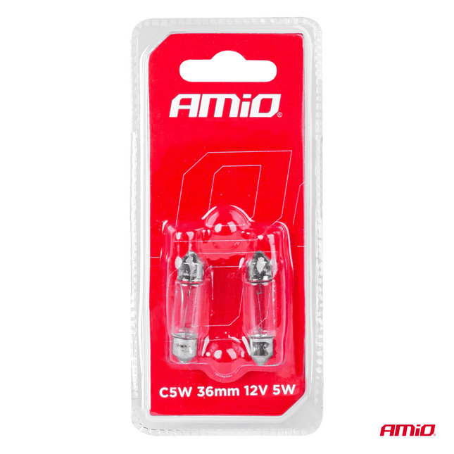 AMiO C5W Wit Halogeen Verlichting 85 - 8 36mm (set) [Kentekenverlichting - Interieurverlichting] - VCTparts.nl