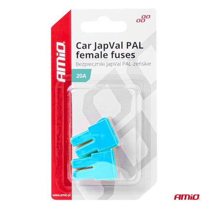 AMiO Car JapVal PAL Female zekering 20A - Japanse auto zekering - VCTparts.nl