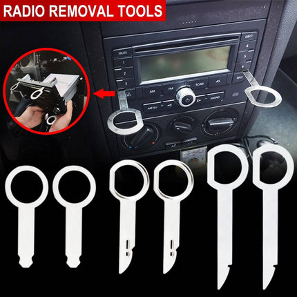 AMiO Auto Radio Demontage Tool Gereedschap Pin Sleutel Clip Radiostekkers Extractietool Universeel (20 stuks) - VCTparts.nl