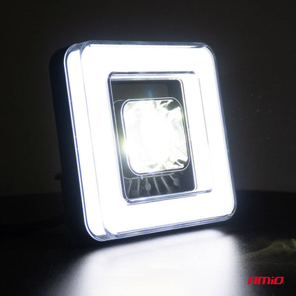 AMiO AWL57 LED Werkverlichting 45W 6500K 8000lm 9-36V - Robuuste Verlichting Vierkant - VCTparts.nl