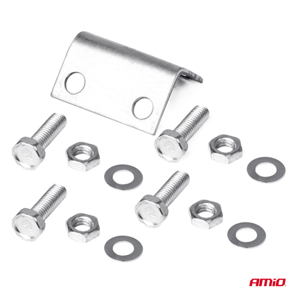 AMiO Dubbele Trompet Treinhoorn / Luchthoorn 115dB - Trein hoorn Claxon (Excl. Compressor) Zilver - VCTparts.nl