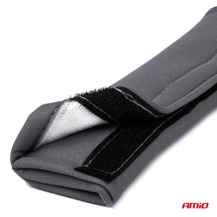 AMiO Gordelbeschermhoes voor Schouder Donker Grijs / Carbon  (2 stuks) [gordelhoes - gordelband] - VCTparts.nl