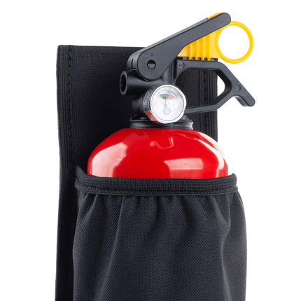 AMiO Klittenband Houder voor 1KG Poederblusser Brandblusser Muurbevestiging of Auto Kofferbak Zwart - VCTparts.nl