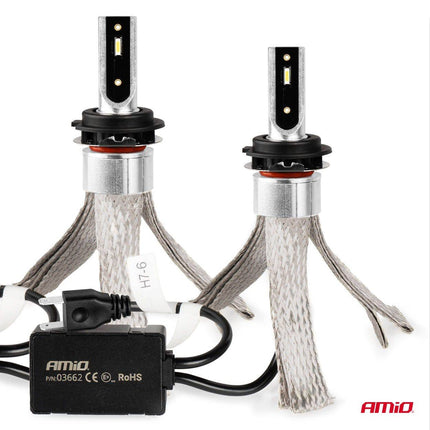 AMiO LED Koplampen FLEX+ Serie H7-6 canbus 6000K 12-24V Dimlichten Wit - VCTparts.nl