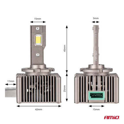 AMiO LED Koplampen XD-serie D3S – Krachtige LED Dimlichten in Helder Wit - VCTparts.nl