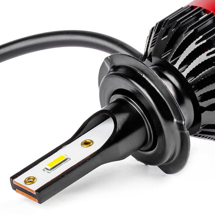 AMiO Dimlicht LED H7/H18 Koplampen 6000k Wit met Ventilator (set) [Witte koplampen - Witte Dimlichten] - VCTparts.nl