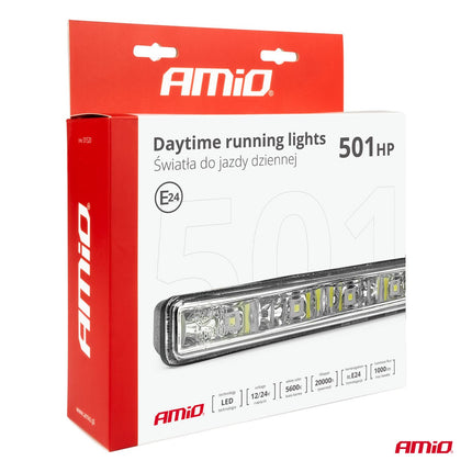 AMiO AMiO DRL 501HP Dagrijverlichting 187mm - Smalle SMD LED Set voor Bumper Grille 12V en 24V met Automatische Schakelaar AMiO 9