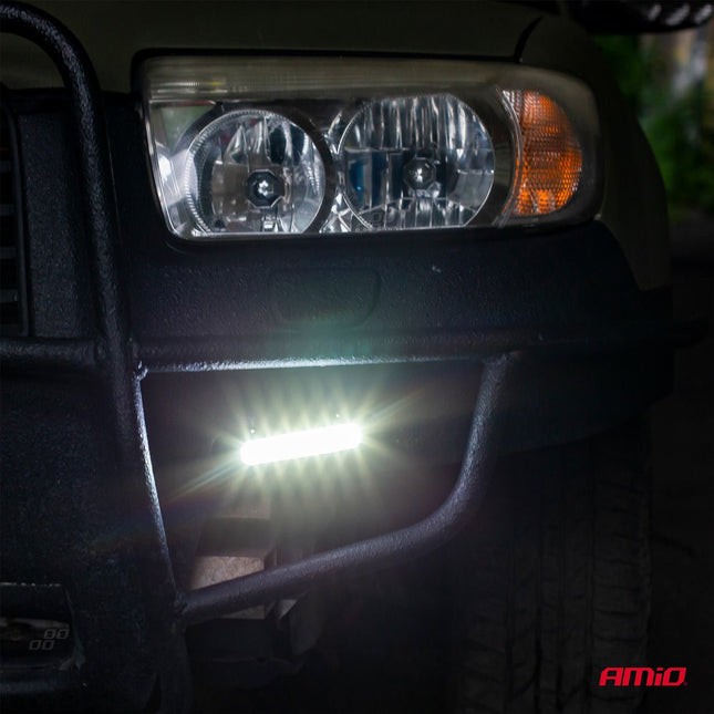 AMiO AMiO DRL 506HP Dagrijverlichting Wit 160mm - Krachtige SMD LED Set voor Auto 12V en 24V met Automatische Schakelaar AMiO 2
