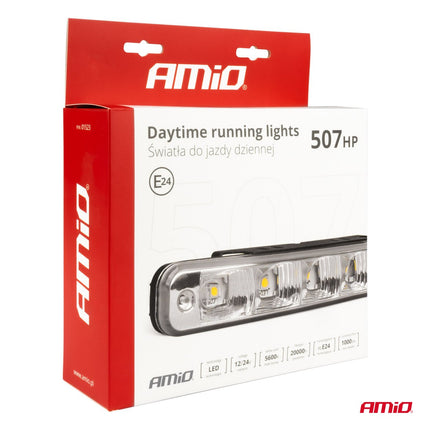 AMiO AMiO DRL 507HP Dagrijverlichting 190mm - Universele SMD LED Set voor Auto met Automatische Schakeling 12V en 24V AMiO 8