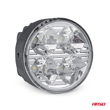 AMiO AMiO DRL 510HP Dagrijverlichting Rond 70mm - LED Set voor Mistlamp Openingen met Maskeringsringen 12V en 24V AMiO 2