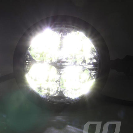 AMiO AMiO DRL 510HP Dagrijverlichting Rond 70mm - LED Set voor Mistlamp Openingen met Maskeringsringen 12V en 24V AMiO 6