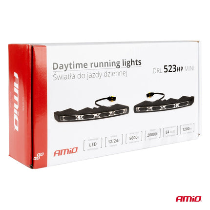 AMiO AMiO DRL 523HP Mini Dagrijverlichting 216mm - Compacte LED Set voor Ronde Bumpers 12V en 24V met Hoge Lichtopbrengst AMiO 9