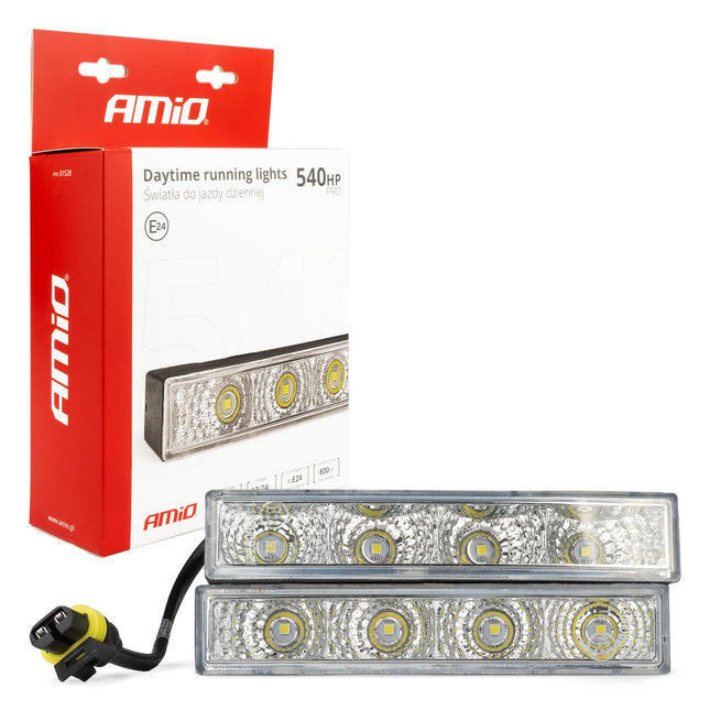 AMiO AMiO DRL 540 PRO Dagrijverlichting 125mm - Compacte LED Set met Hoge Lichtopbrengst 12V en 24V AMiO 1