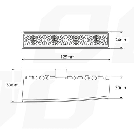 AMiO AMiO DRL 540 PRO Dagrijverlichting 125mm - Compacte LED Set met Hoge Lichtopbrengst 12V en 24V AMiO 8