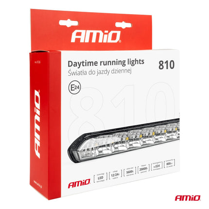 AMiO AMiO DRL 810 Dagrijverlichting 185mm - Compacte LED Set 10x SMD voor Smalle Bumper Slots 12V en 24V AMiO 9