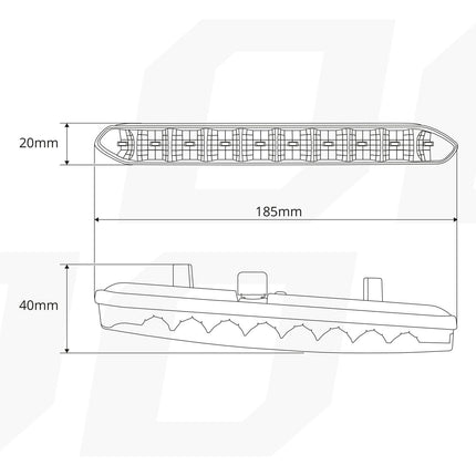 AMiO AMiO DRL 810 Dagrijverlichting 185mm - Compacte LED Set 10x SMD voor Smalle Bumper Slots 12V en 24V AMiO 8
