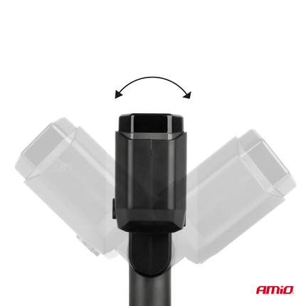 AMiO Dubbele Sigarettenaansteker Plug Splitter met (2x USB - A & 1x USB - C) 12V/24V QC3.0 200W Voltmeter Zwart - VCTparts.nl