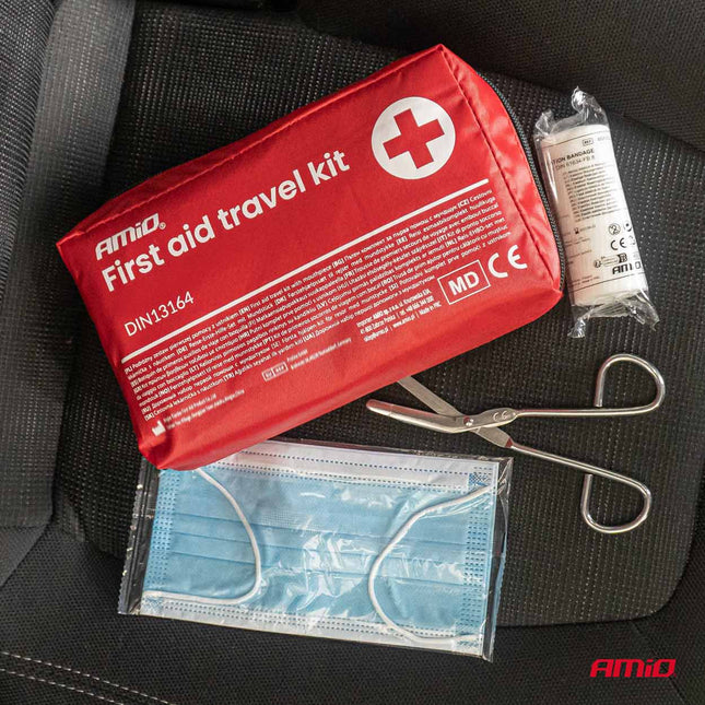 AMiO EHBO-kit in Soft Case DIN 13164 - Compacte Verbandtas voor Auto AMiO 2