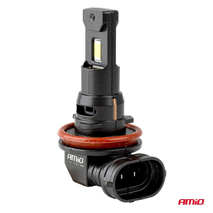 AMiO F25 PRO BLACK FULL CANBUS H8 H9 H11 H16 – 68W 6000K Wit 12V/24V - Hoge Helderheid - VCTparts.nl