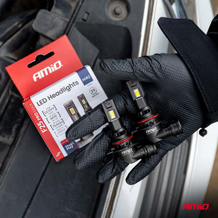 AMiO F25 PRO BLACK FULL CANBUS HIR2 – 68W 6000K Wit 12V/24V - Hoge Helderheid - VCTparts.nl