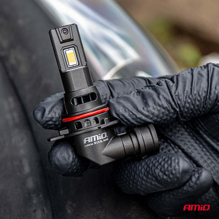 AMiO F25 PRO BLACK FULL CANBUS HIR2 – 68W 6000K Wit 12V/24V - Hoge Helderheid - VCTparts.nl