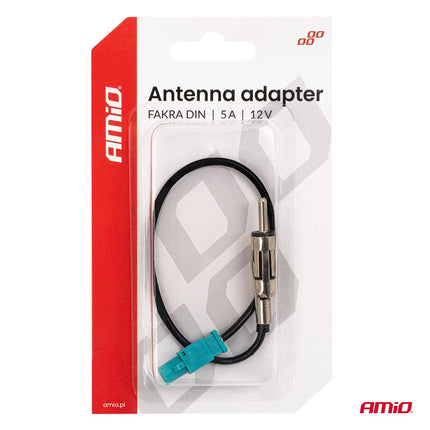 AMiO FAKRA naar DIN Antenne Adapter 5A 12V - Universele Autoradio Aansluiting AMiO 4