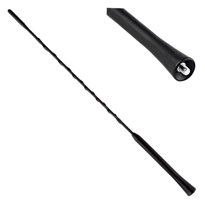 Amio FM / AM Antenne Mini Universal avec adaptateur de 5 mm noir (40 cm)