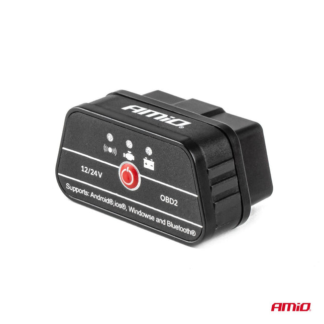 AMiO Geavanceerde OBD2 Bluetooth Diagnosetool PIC25K80 DC24K – Professionele Draadloze Autodiagnose voor Voertuigen - VCTparts.nl