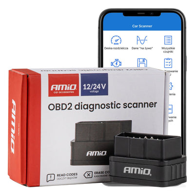 AMiO Geavanceerde OBD2 Bluetooth Diagnosetool PIC25K80 DC24K – Professionele Draadloze Autodiagnose voor Voertuigen