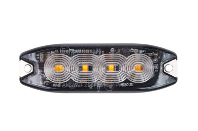 Amio Grillfliter stroboscophe clignotant des caractéristiques de LED Amber jaune 4x3w R65 R10 12V 24V IP67