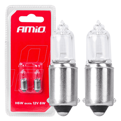 AMiO H6W Wit Halogeen Verlichting 6W BAX9S (set) [Kentekenverlichting - Interieurverlichting]