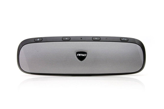 AMiO Hands - free Bluetooth Auto Carkit Speaker met QC 3.0 USB Lader Grijs - VCTparts.nl
