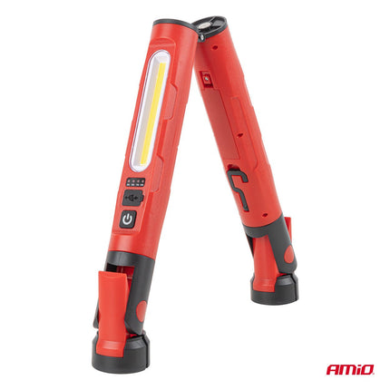 AMiO Inklapbare LED Werklamp met Magneet 4000mAh - Inspectielamp voor Garage en Werkplaats AMiO 8