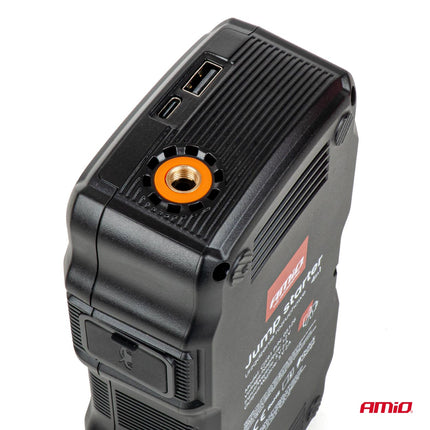 AMiO Jumpstarter 12V 17Ah 900A 4-in-1 met Compressor en Powerbank - Starthulp voor Auto AMiO 4