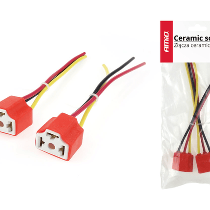 AMiO Keramische Fittingen H4 CS - H4 Isolatie Lamphouder Socket (2 stuks) - VCTparts.nl