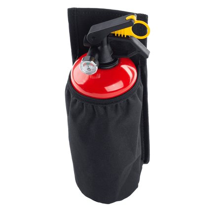 AMiO Klittenband Houder voor 1KG Poederblusser Brandblusser Muurbevestiging of Auto Kofferbak Zwart - VCTparts.nl