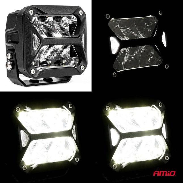 AMiO Krachtige LED - verrijlamp PRO - serie AMiO - 03868 Verstraler Spot Robuust Offroad - VCTparts.nl