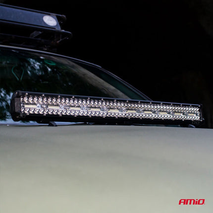 AMiO Krachtige LED Werklamp AWL28 140LED 520x74 420W COMBO 9 - 36V Verstraler Spot Robuust Offroad - VCTparts.nl