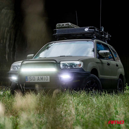 AMiO Krachtige LED Werklamp AWL30 200LED 720x74 600W COMBO 9 - 36V Verstraler Spot Robuust Offroad - VCTparts.nl